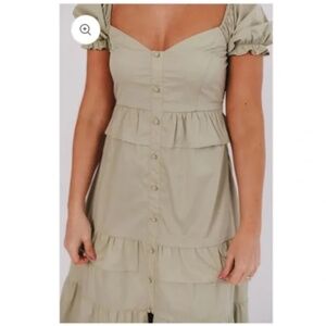 NWT Hattie Ruffle-Tiered Maxi Shop Worth Collective Dress